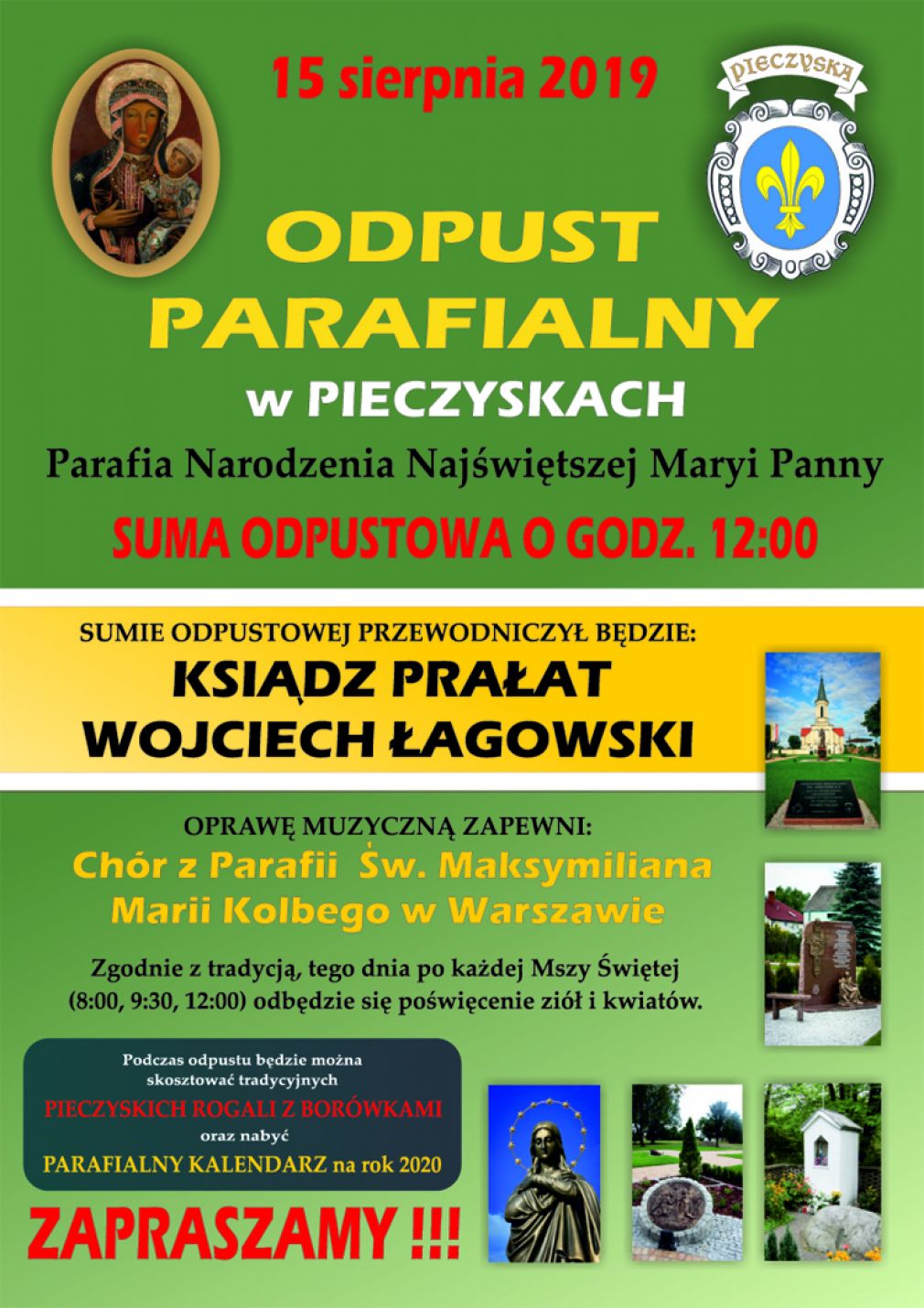 15 sierpnia odpust w Pieczyskach