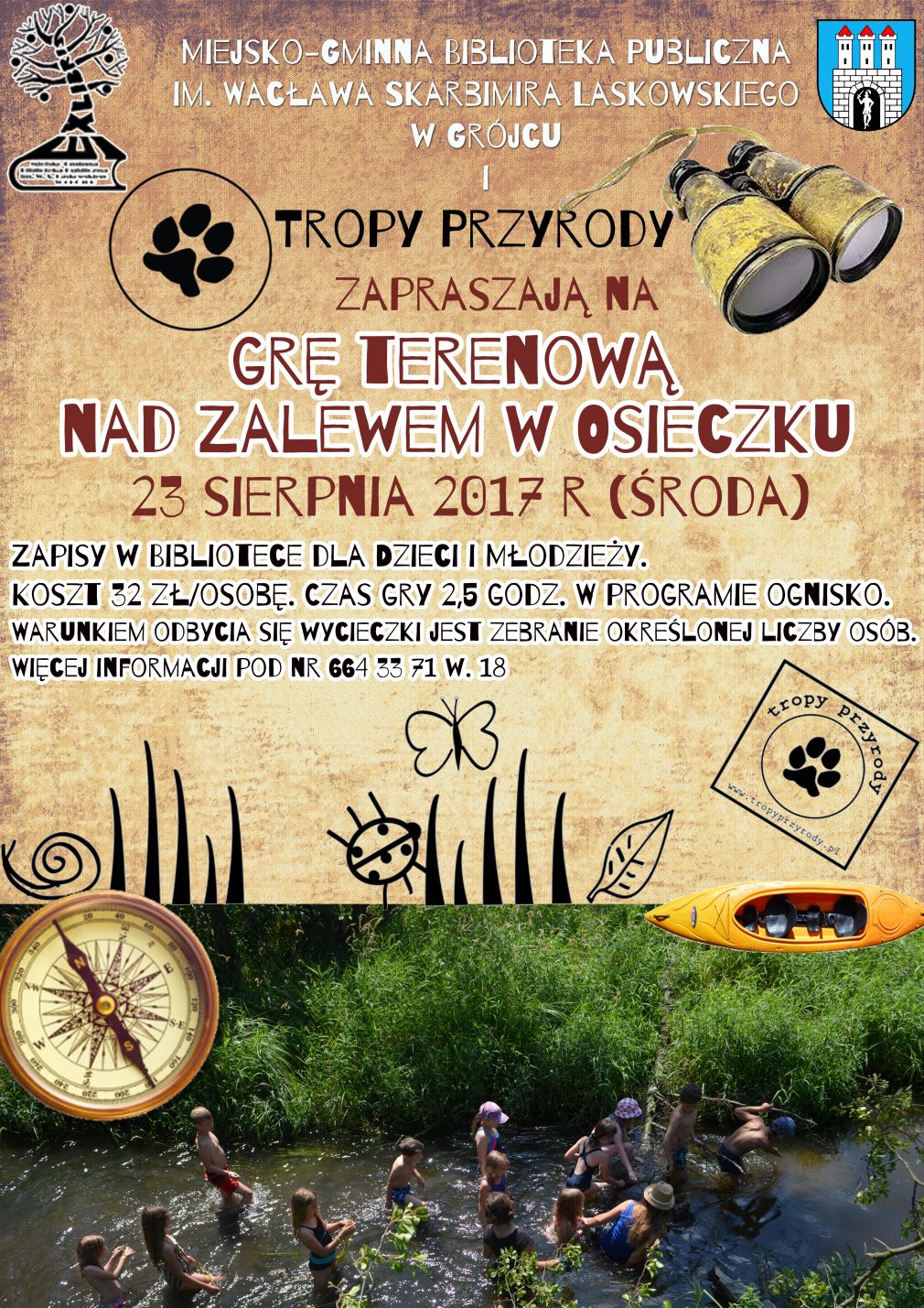 Gra terenowa nad zalewem w Osieczku