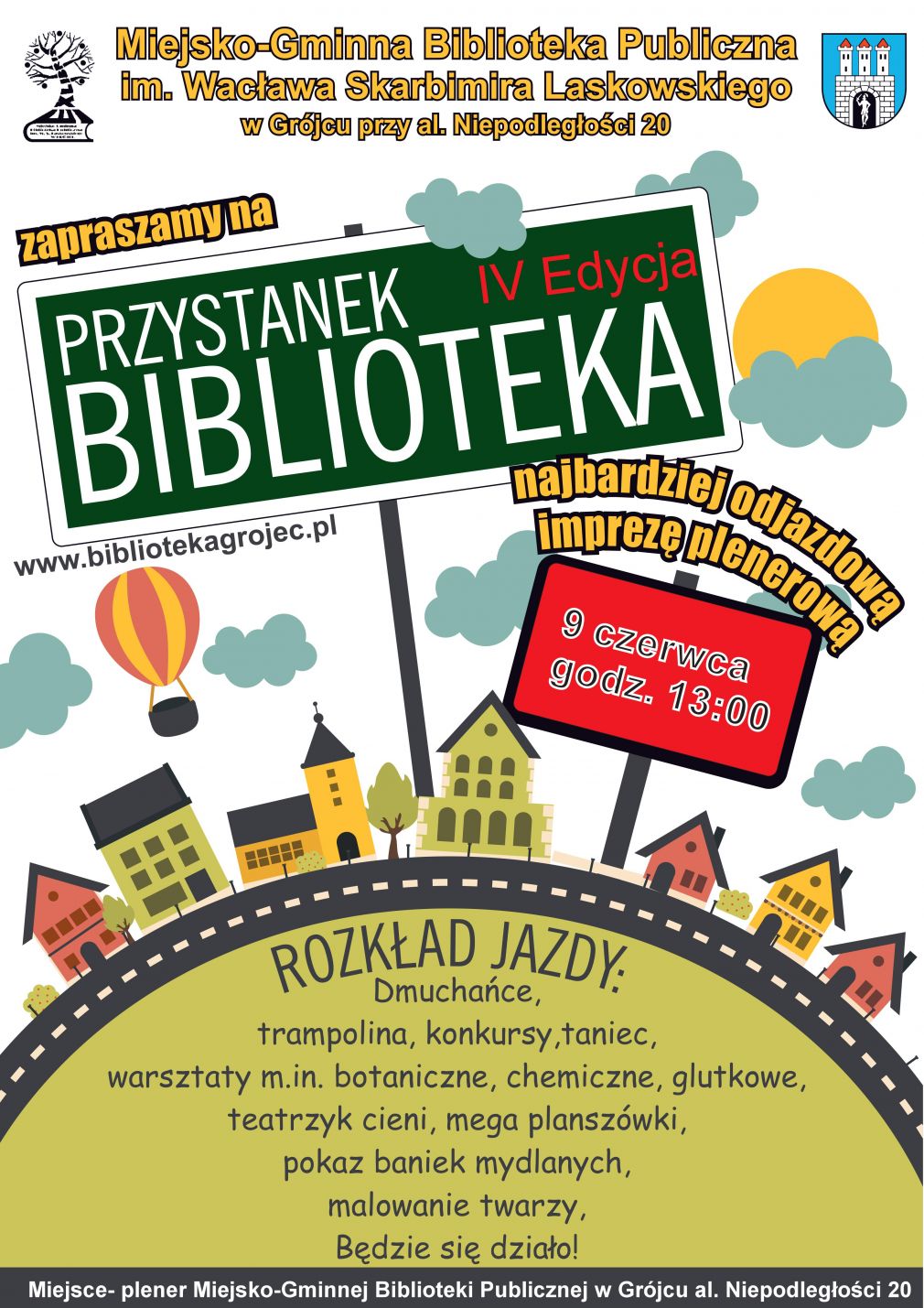 Grójecka biblioteka zaprasza na Noc Bibliotek, Przystanek Biblioteka oraz spotkanie autorskie