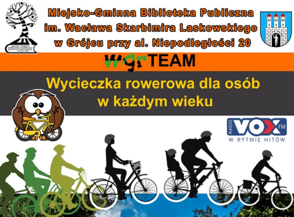 Biblioteka zaprasza na wycieczkę rowerową