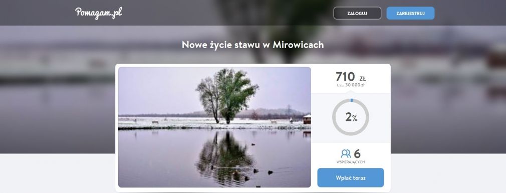 Mirowice zbierają na nowe życie miejscowego stawu